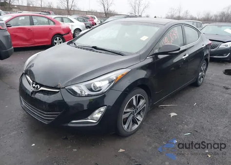 2014 Hyundai Elantra Limited from USA, damaged, VIN KMHDH4AE3EU122861